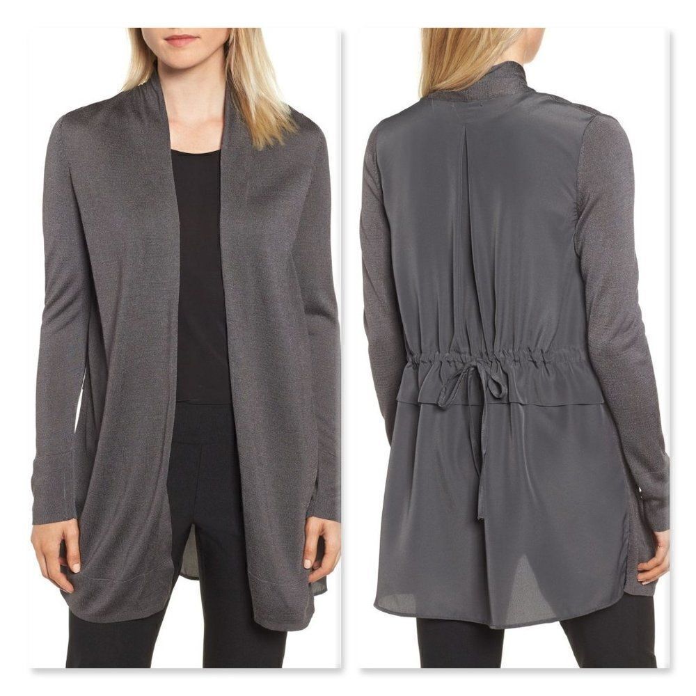 NIC+ZOE Silk Blend Reset Cardigan sz Small